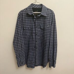 Hause of Howe Long Sleeve Dark Pearl Snap Button Shirt Urban Cowboy Western SZ L